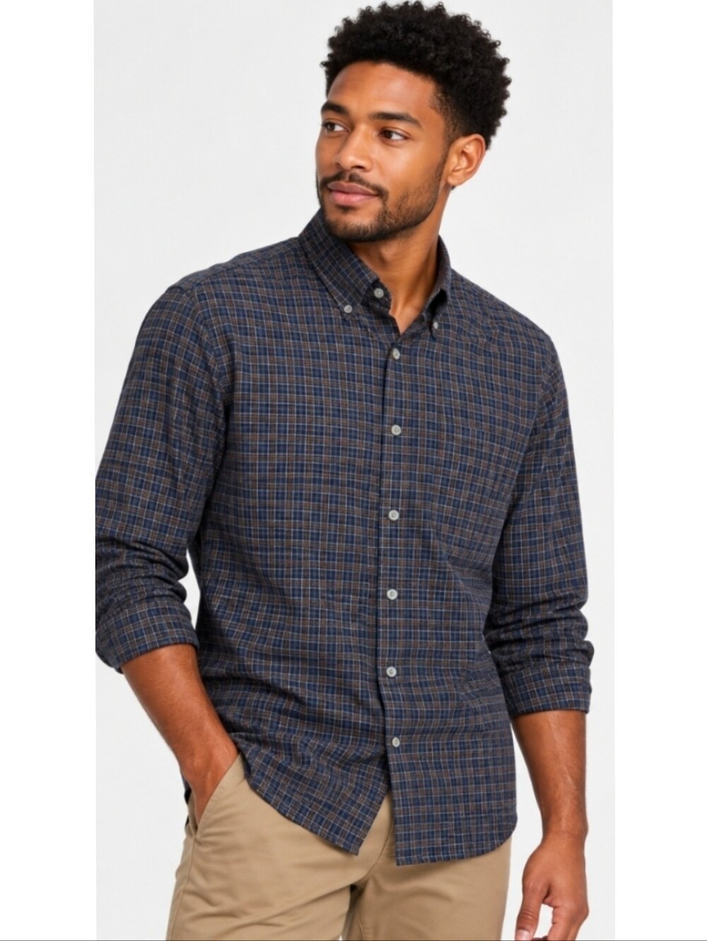 Nautica Classic Fit Wrinkle Resistant Shirt Size M